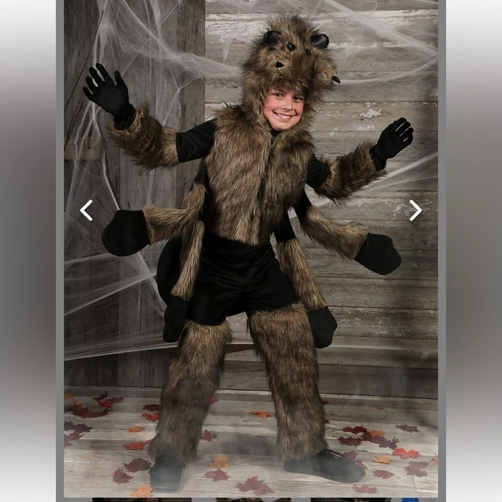 Tarantula Spider Costume Size Large 12-14 Halloween Scary Halloweencostumes.com
